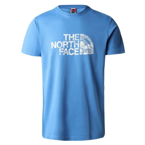 The North Face WOODCUT M Pánské triko, modrá, velikost