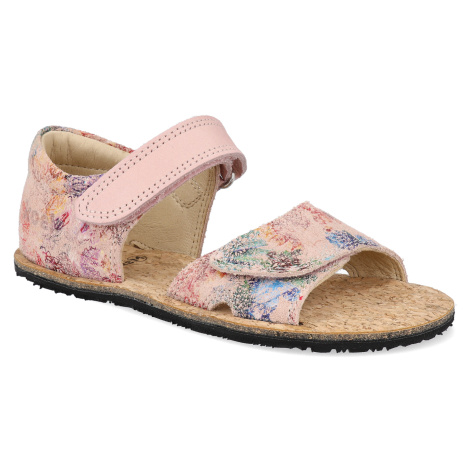 Barefoot dětské sandály Koel - Amelia Fantasy Nude růžové Koel4kids