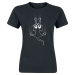 Tierisch Slipping Cat Dámské tričko černá