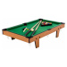 GamesPlanet® 40440 Mini kulečník pool s příslušenstvím 92 x 52 x 19 cm, světlý