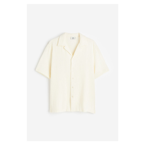 H & M - Mušelínová košile resort Regular Fit - bílá H&M