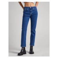 Modré dámské straight fit džíny Pepe Jeans Mary