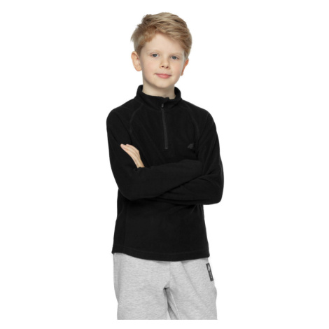 4F JUNIOR-BOYS MIDLAYER HJZ21-JBIMP001B-20S-DEEP BLACK Černá