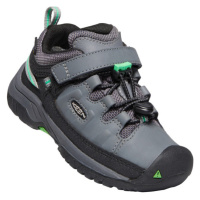 Keen Targhee Low Wp C Dětská outdoorová obuv 10008036KEN steel grey/irish green