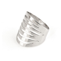 Dámský široký stříbrný prsten STRP0331F