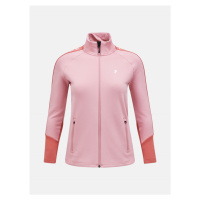 Mikina peak performance w rider zip jacket růžová