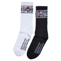 Ramones Skull Socks 2-Pack černá/bílá