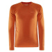 Craft CORE DRY ACTIVE COMFORT LS M Pánské funkční triko, oranžová, velikost