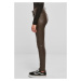 Dámské kalhoty // Urban Classics / Ladies Mid Waist Synthetic Leather Pants brow