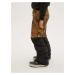 Černo-hnědé klučičí vzorované zimní kalhoty O'Neill Anvil Colorblock Pants