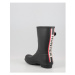 Hunter ORIGINAL SHORT TRI COLOUR LOGOBACKSTRAP BOOT Černá