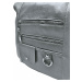 Středně šedý kabelko-batoh 2v1 s kapsami