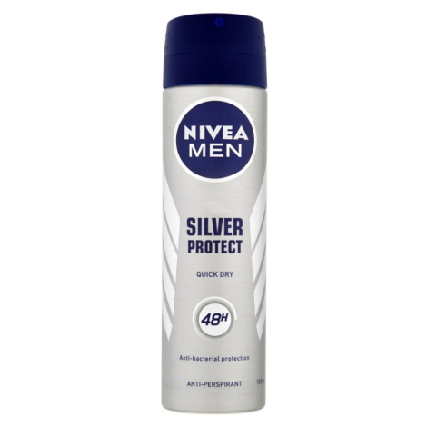 NIVEA Silver Protect Quick Dry Antiperspirant ve spreji pro muže 150 ml