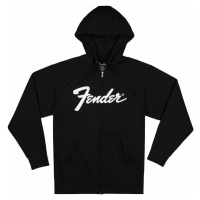 Fender Mikina Transition Logo Zip Front Hoodie Black