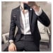 Kancelářský pánský oblek vzorovaný slim business