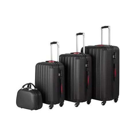 Cestovní kufry Pucci sada 4 ks černá tectake