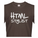 Pánské tričko HTML stylist - triko pro HTML kodéry