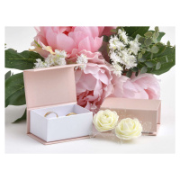 JK Box Pudrově růžová dárková krabička na soupravu šperků VG-7/A/A5/A1