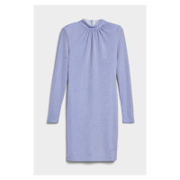 Šaty karl lagerfeld lurex jersey fashion dress lavender