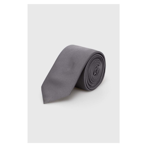 Hedvábná kravata HUGO černá barva, 50468199 Hugo Boss
