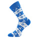Lonka Elfi Unisex ponožky s vánočním motivem BM000002822200100638 modrá
