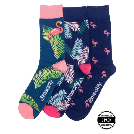 Unisex ponožky Meatfly Flamingo