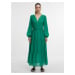 Zelené dámské maxi šaty ORSAY