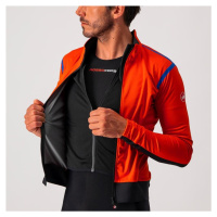 CASTELLI Cyklistická zateplená bunda - ALPHA ROS 2 LIGHT - oranžová/červená