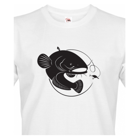Originální tričko pro rybáře s potiskem sumce BezvaTriko