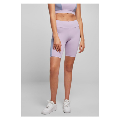 Ladies Color Block Cycle Shorts - lilac/violablue Urban Classics