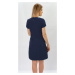 Tmavě modré trapézové šaty model 16141105 - INPRESS