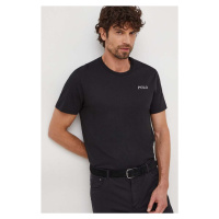 Bavlněné tričko Polo Ralph Lauren černá barva, s potiskem