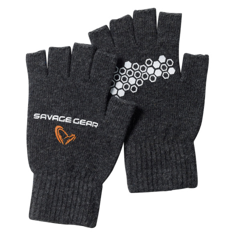 Prologic Savege Gear Rukavice Knitted Half Finger Glove