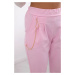 Nové punto kalhoty s řetízkem světle růžové
