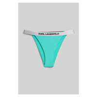 Plavky karl lagerfeld logo bikini bottom w/ elastic zelená