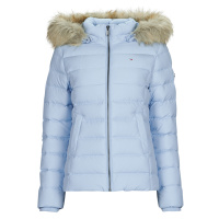 Tommy Jeans TJW BASIC HOODED DOWN JACKET Modrá