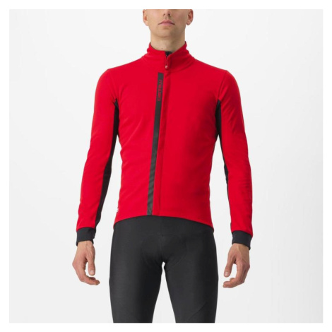 CASTELLI Cyklistická zateplená bunda - ENTRATA - červená