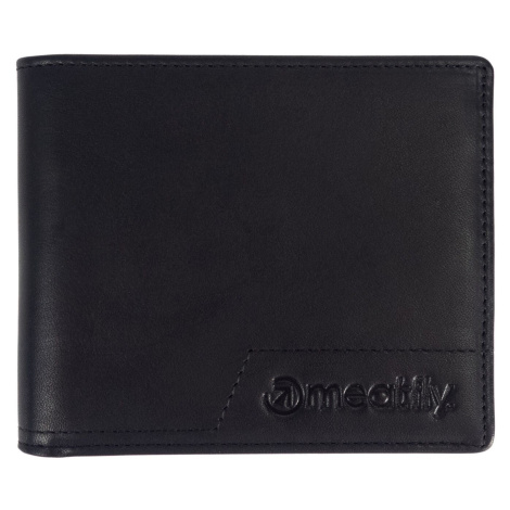 Meatfly kožená peněženka Eliot Premium Black | Černá