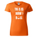 DOBRÝ TRIKO Dámské rybářské tričko s potiskem This is how i roll Barva: Oranžová