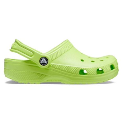 Crocs CLASSIC CLOG K Dětské pantofle, světle zelená, velikost 34/35