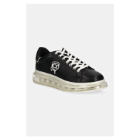 Kožené sneakers boty Karl Lagerfeld KAPRI KUSHION černá barva, KL52632N