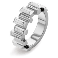 Calvin Klein Stylový ocelový prsten s krystaly Luster 35000322