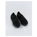 Měkké černé dámské nazouvací sportovní boty (BS1905-SP)