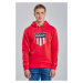 MIKINA GANT D1. GANT RETRO SHIELD SWEAT HOODIE červená