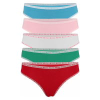 Corazon bavlněné bikini kalhotky K083-5 ks vícebarevná