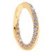 PDPAOLA Elegantní pozlacený prsten se zirkony CAVALIER AN01-197