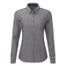 Premier Workwear Dámská fairtrade košile z biobavlny PR347 Grey Denim -ca. Pantone Cool Gray 10C