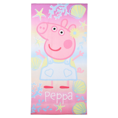 RUČNÍK PEPPA PIG 70 X 140 CM Růžová