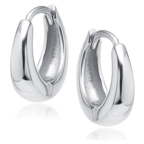 Olivie Stříbrné 14mm náušnice 8555