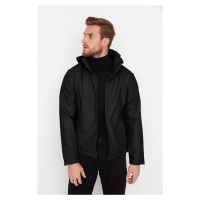 Trendyol černá odnímatelná venkovní bunda s kapucí Regular Fit